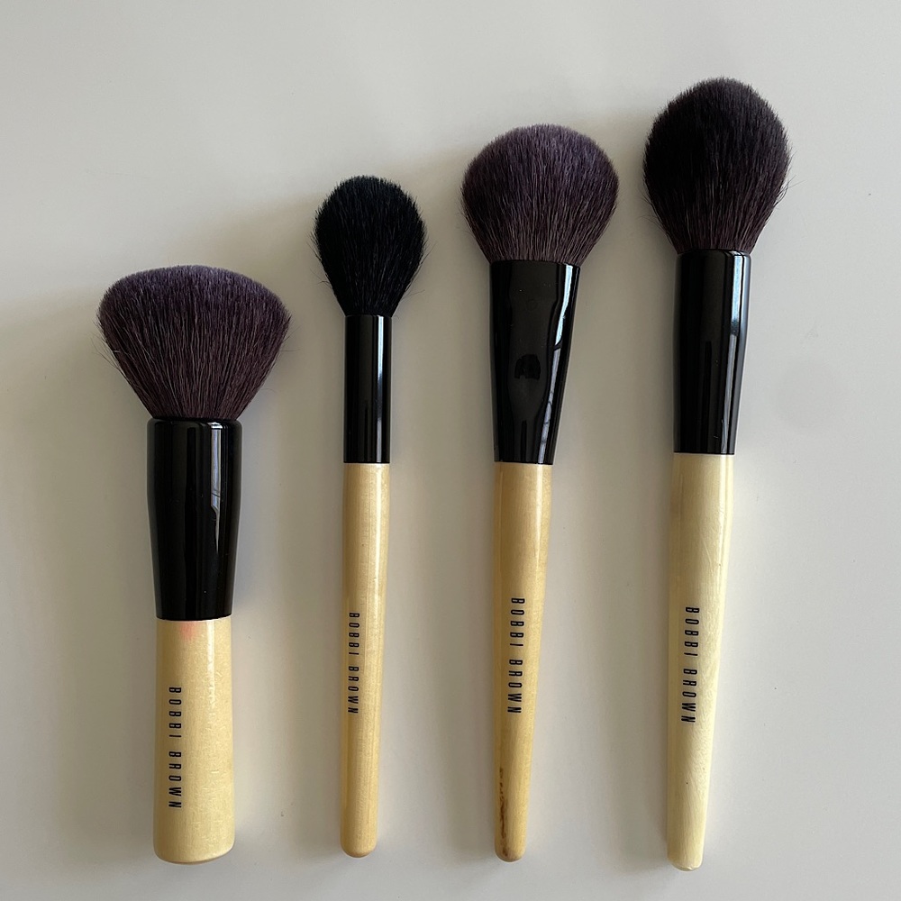 Bobbi Brown Face Brushes x4 and Laura Mercier Glow Powder Brush